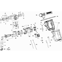 Dewalt D25023k Type 1 spare parts and technical drawings Kruis Powertools