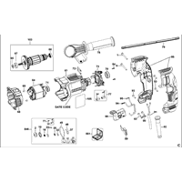 Mandrin De Perçage Rapide 3 Griffes Pour DeWalt D25134/D25144 - Pièce De Rechange Référence N403111 / 496244-00