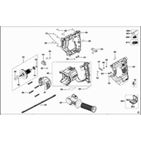 Dewalt Dch133nt Type 1 spare parts and technical drawings Kruis Powertools